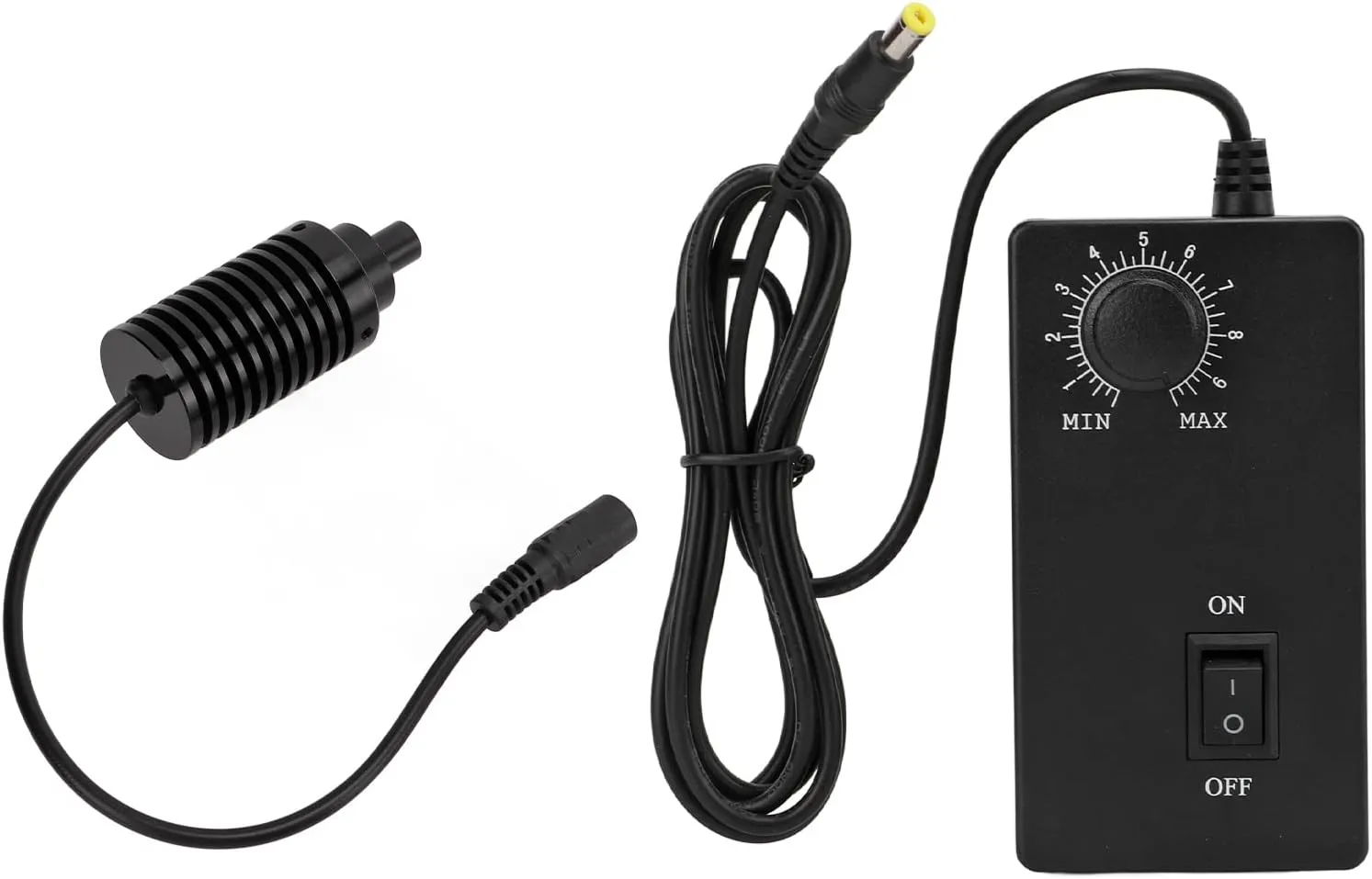 High Brightness Microscope LED Coaxial Light - AC100V-240V, Φ9mm Spot Light for Industrial Microscopes, Fiber Optic Tools and Coaxial Illumination (White, US Plug)