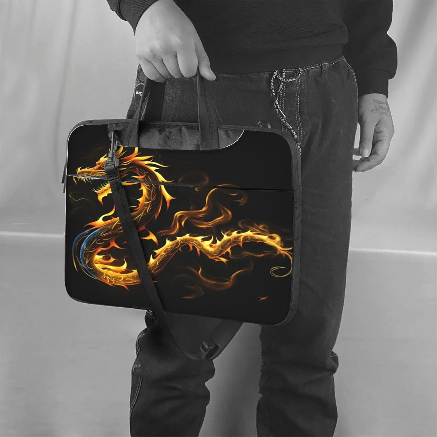 Highland-Cow Laptop Bag, 15.6 inch Laptop Case Shoulder Messenger Bag Briefcase Computer Bag for Men Women