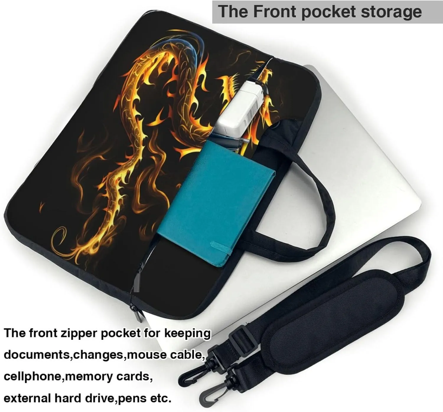 Highland-Cow Laptop Bag, 15.6 inch Laptop Case Shoulder Messenger Bag Briefcase Computer Bag for Men Women
