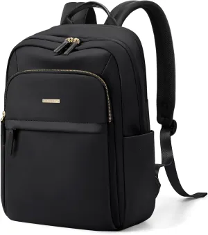 Hiking Travel Backpack for Women Casual Business Weekender Multilayer Laptop Bag,16 Inch,Black