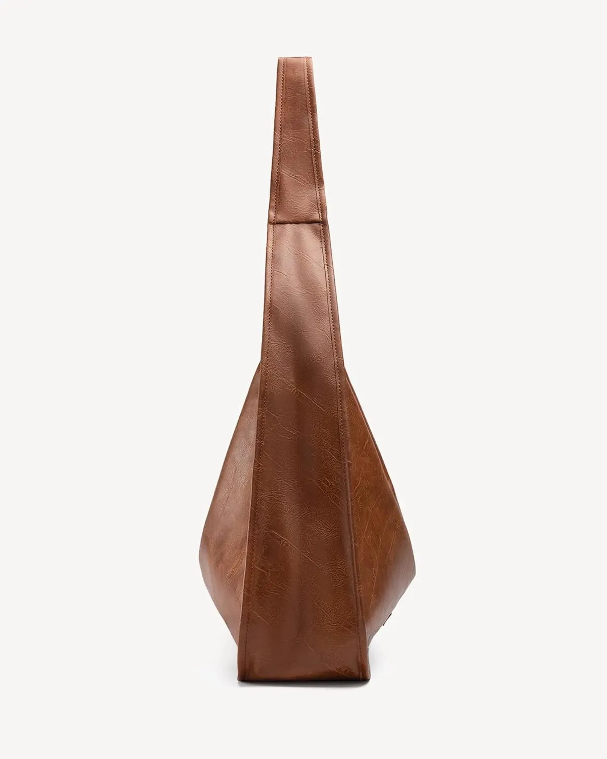 Hobo Purse, PU Leather Shoulder Bag, Tote Handbag for Work and Travel