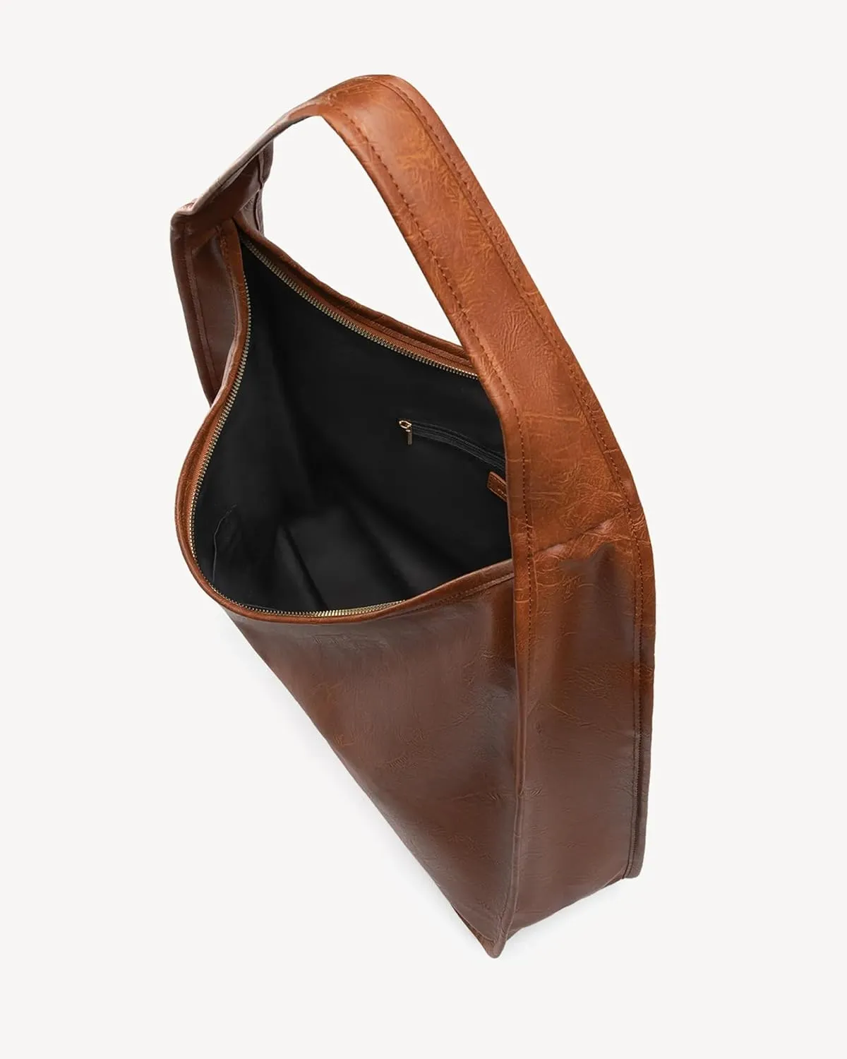 Hobo Purse, PU Leather Shoulder Bag, Tote Handbag for Work and Travel