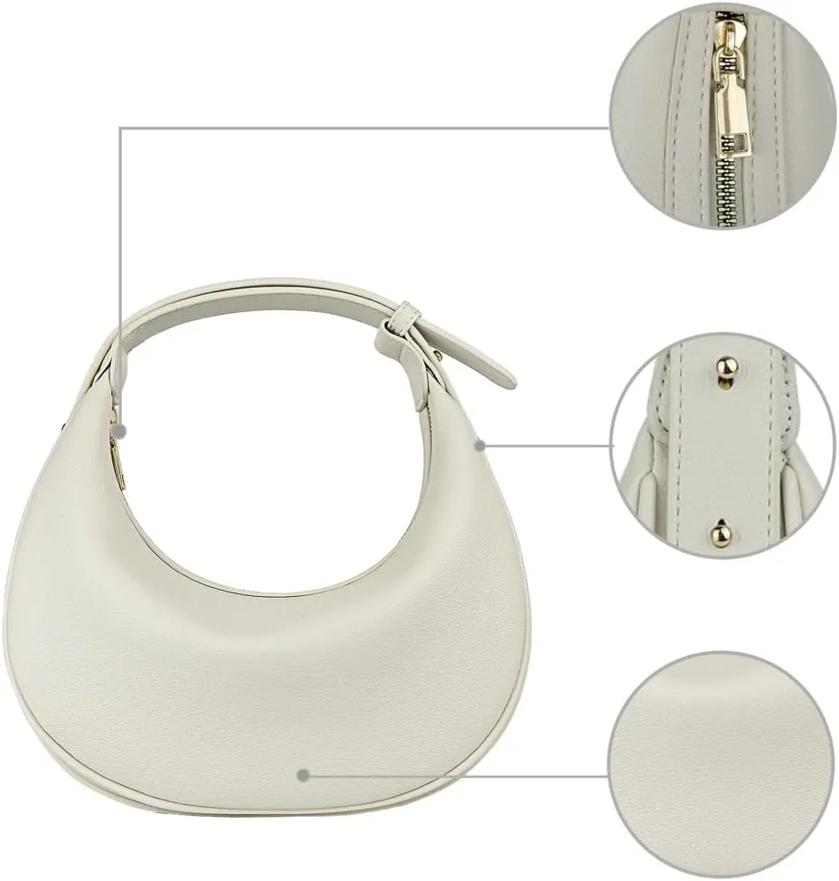 Hobo Purses for Women Trendy Handbags Small Tote Shoulder Crossbody Bag Satchel for Work Travel 2024