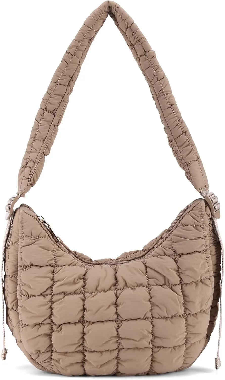 HOMIEE Tote Bag for Women, Quilted Carryall Puffer Shoulder Bag Lightweight Quilted Padding Hobo Bag Handbags Puff Purse