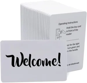 Hotel RFID Key Card Compatible with SAFLOK, KABA, ONITY, Miwa, ILCO and SECURELOX (200)