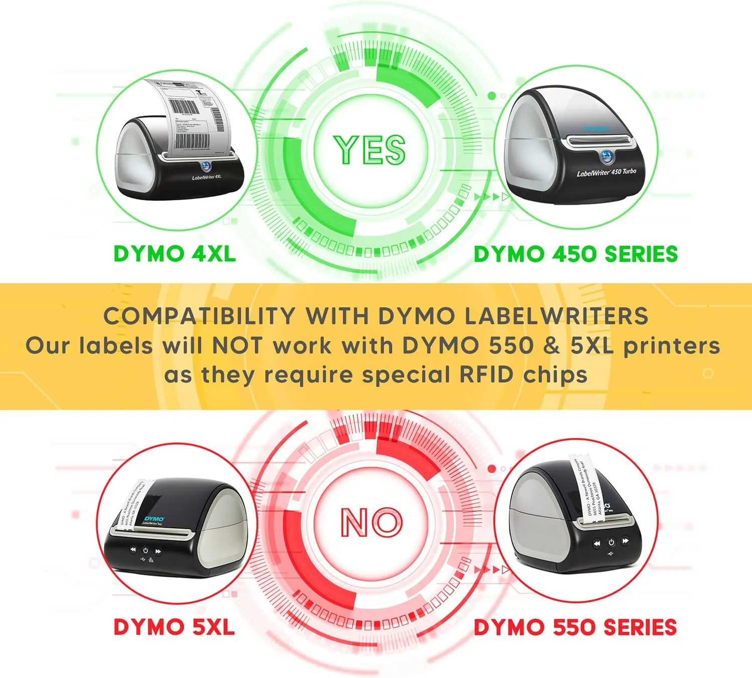 HOUSELABELS Compatible DYMO 30252 Pink Address Labels (1-1/8" x 3-1/2"), Strong Permanent Adhesive, Compatible with DYMO LW 450, 4XL, Rollo & Zebra Desktop Printers, 6 Rolls /2100 Labels