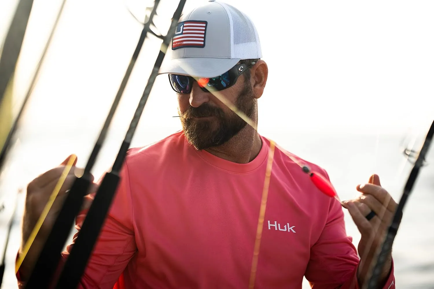 HUK Men's Icon X Long Sleeve Fishing Shirt with Sun Protection