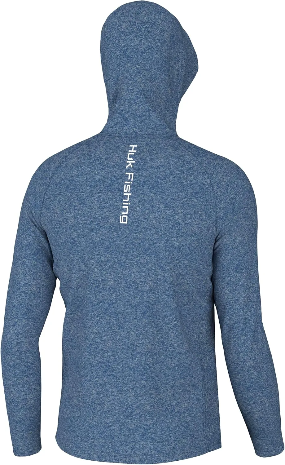 HUK Men's Pursuit Heather Hoodie, Sun Protecting Fishing Shirt with Hood