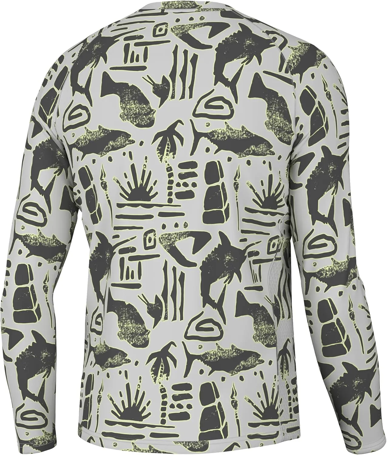 HUK Men's Pursuit Pattern Long Sleeve, Performance Fishing Shirt