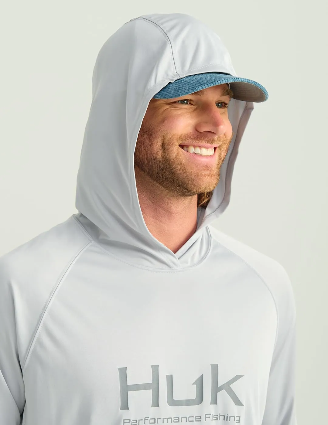 HUK Men's Pursuit Vented Long Sleeve Hoodie, Fishing Shirt with Hood