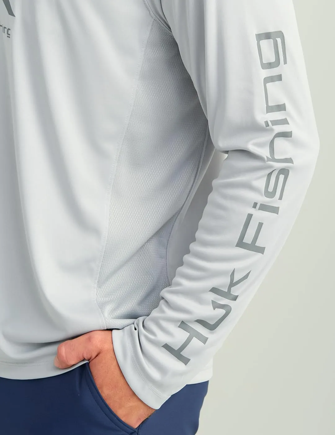 HUK Men's Pursuit Vented Long Sleeve Hoodie, Fishing Shirt with Hood