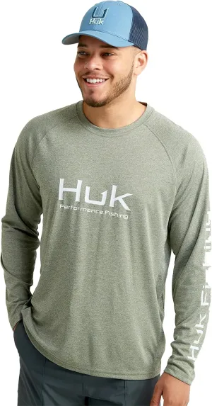 HUK Pursuit Heather Long Sleeve, Fishing Shirt for Men