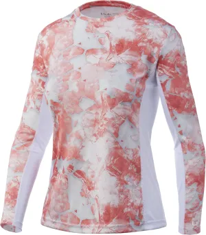 HUK Women's Icon X Camo Long Sleeve Performance Fishing Shirt