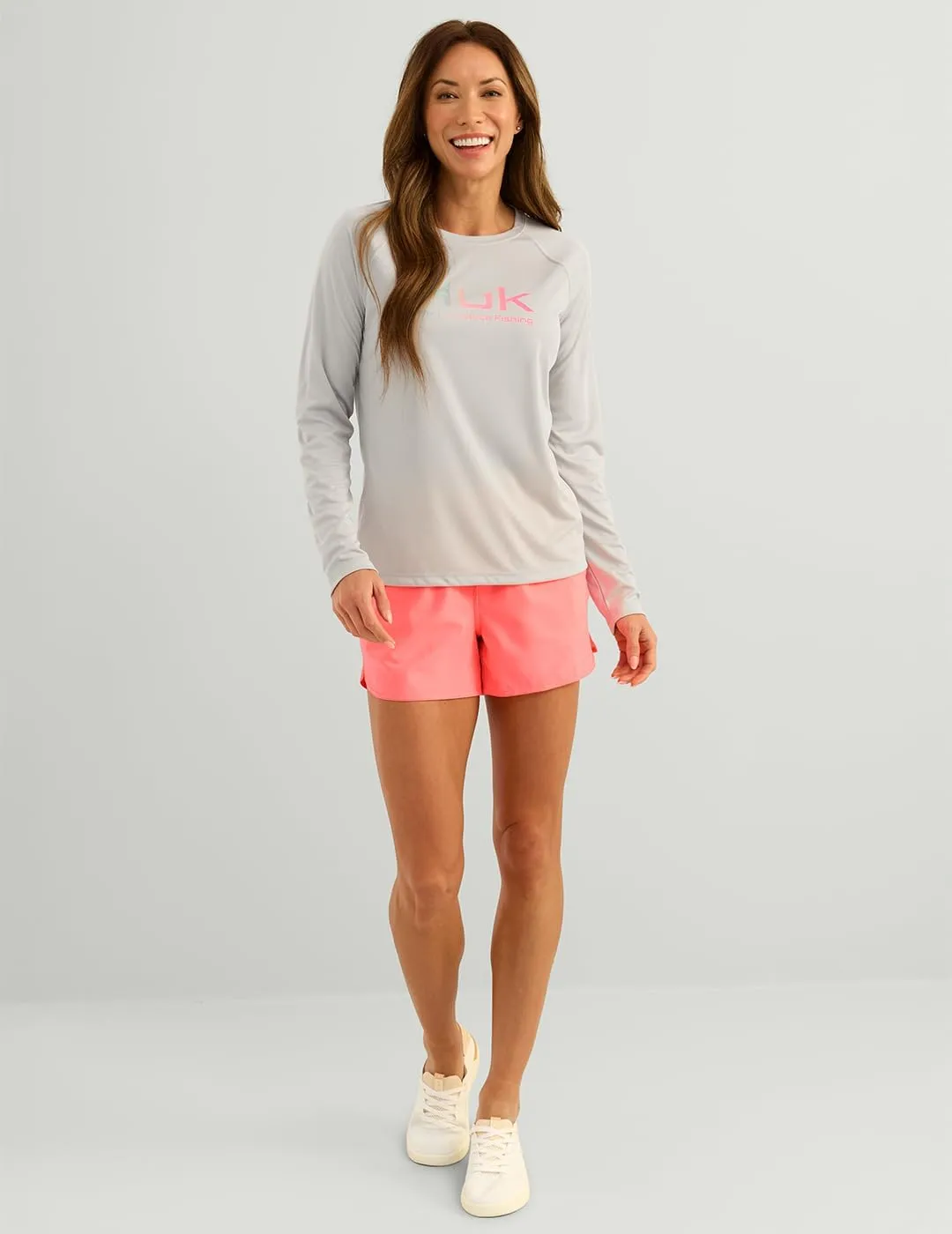 HUK Womens Pursuit Long Sleeve Shirt, Performance Shirt   Sun Protection