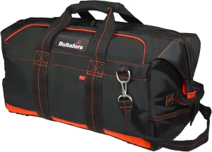 Hultafors Work Gear HT5511 Pro Contractor's Gear Bag, 9 Pockets, Heavy Duty Ballistic Polyester Tool Bag, XL Interior Compartment, Comforatble Shoulder Strap
