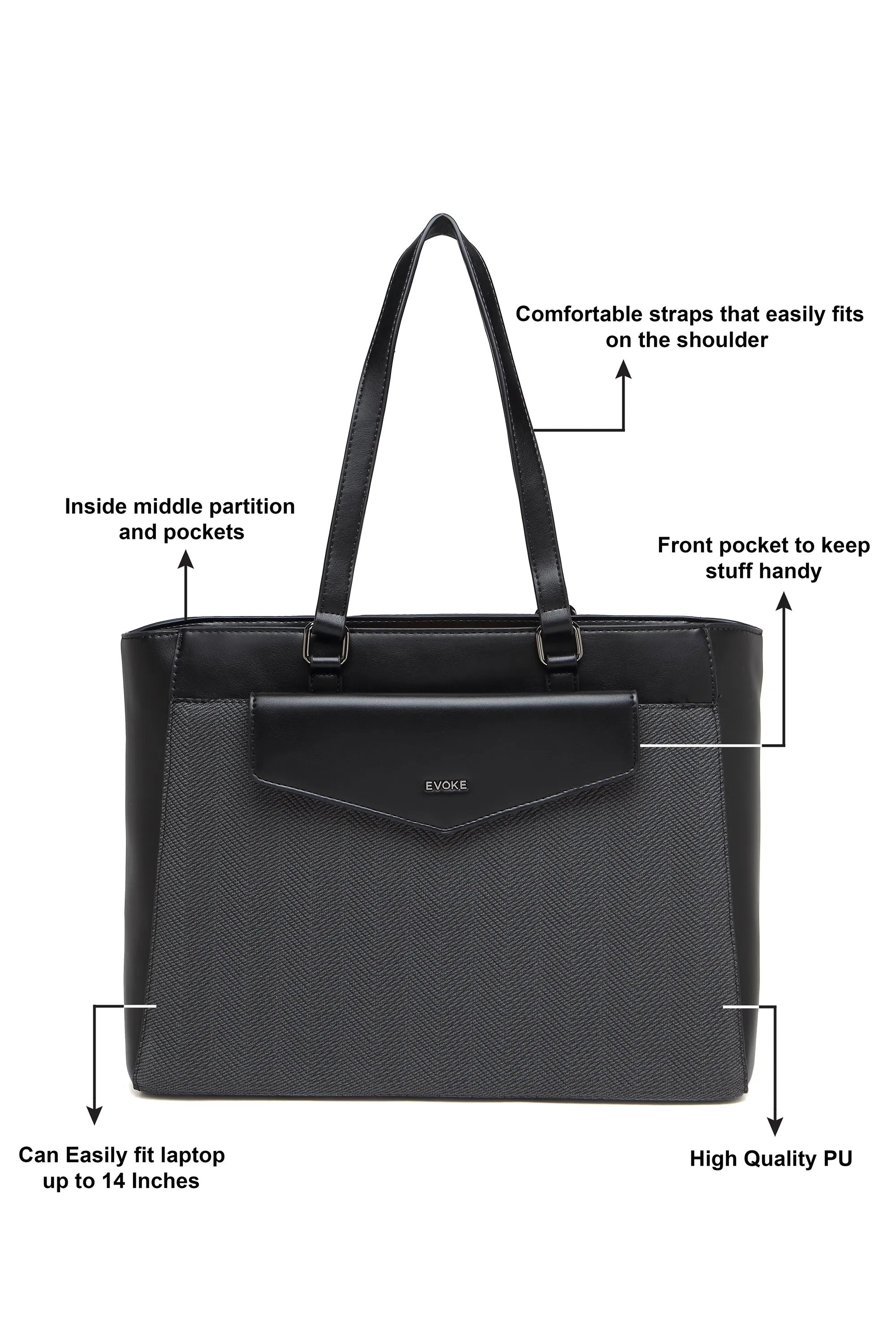 HYPE HUSTLE TOTE 253 MIDNIGHT BLACK