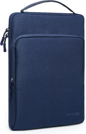 HYZUO 13 Inch Laptop Bag Sleeve for MacBook Air 13 M4 M3 M2 M1 2025-2018, MacBook Pro 13 M2 M1 2025-2016, 13" iPad Pro/Air, Surface Pro, XPS 13, Protective Case for 12"-13" Tablet, Navy Blue