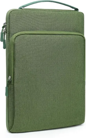 HYZUO 15-16 Inch Laptop Bag Sleeve for MacBook Pro 16 M4 M3 M2 M1 2025-2019, 15" Surface Book, Notebook Case for 15" 15.6" Dell HP Lenovo ThinkBook Asus Acer Samsung Huawei, Grass Green