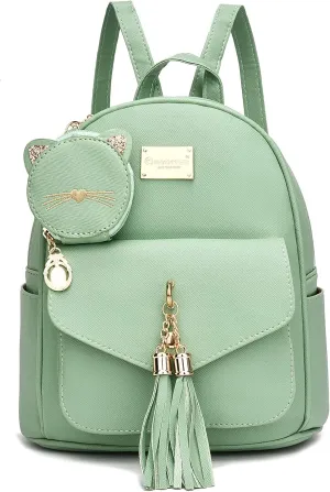 I IHAYNER Girls Fashion Backpack Mini Purse Backpack for Women Small Leather Backpack Purse for Teen Girls with Coin Purse