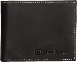 ID Stronghold Extra Capacity Bifold Wallet for Men - RFID Blocking Genuine Leather Wallet Luxury Black