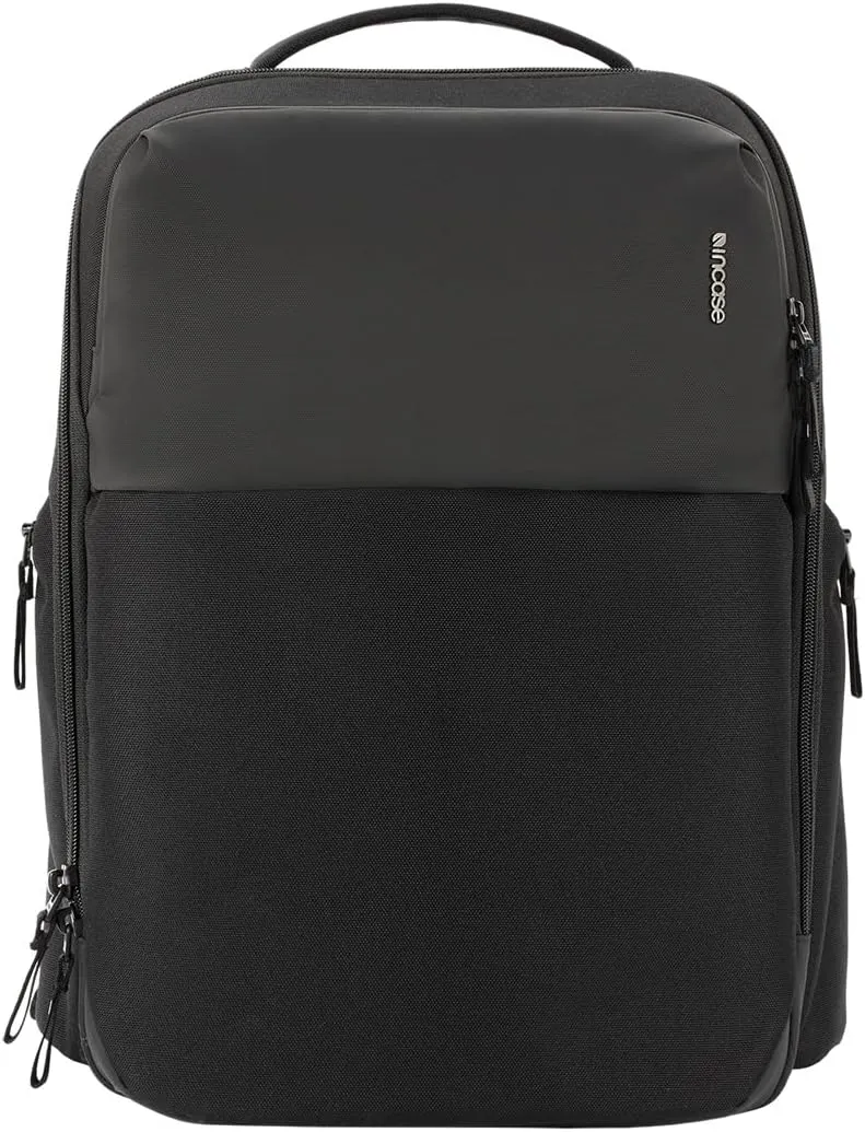 Incase A.R.C. Daypack - Work/School/Everyday Backpack & Laptop Bag, 24L Main Pocket,16inch Faux Fur Laptop Compartment, Easy Access RFID Organization Pocket, Two Side Zippered Pockets - Black