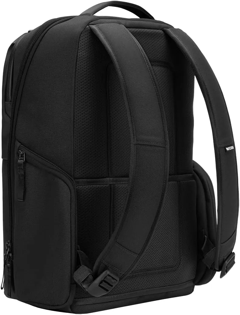 Incase A.R.C. Daypack - Work/School/Everyday Backpack & Laptop Bag, 24L Main Pocket,16inch Faux Fur Laptop Compartment, Easy Access RFID Organization Pocket, Two Side Zippered Pockets - Black