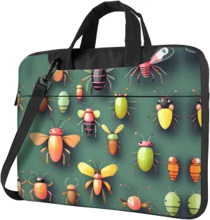 Insect Atlas Prints Laptop Bag - with Soft Interior, Multiple Pockets - Ideal for Men, Travel and Business