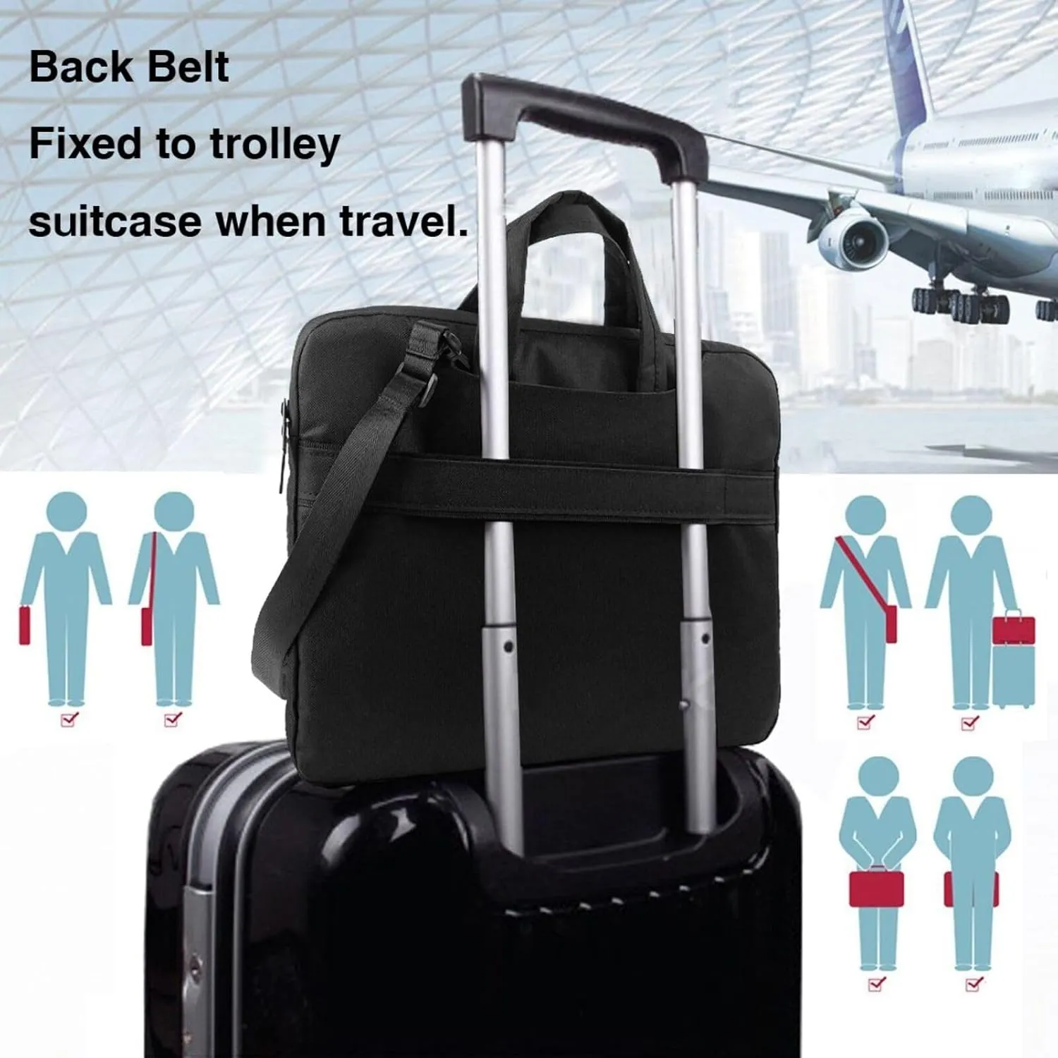 Insect Atlas Prints Laptop Bag - with Soft Interior, Multiple Pockets - Ideal for Men, Travel and Business