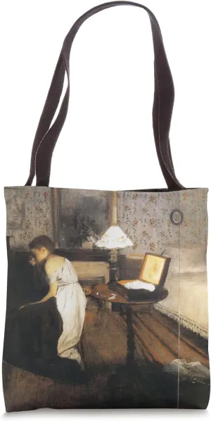 Interior (L'intérieur) by Edgar Degas Tote Bag