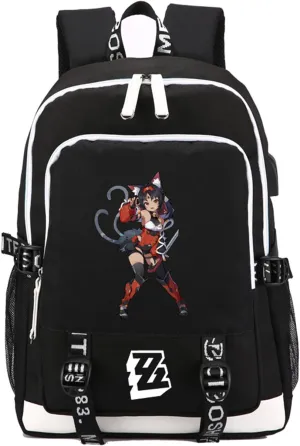 ISaikoy Zenless Zone Zero Backpack Daypack Bookbag Laptop Bag School Bag with USB Port 1