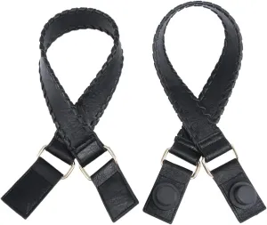 JEN & CO. Versa Tote Bag Strap - Replacement Strap, Black, Vegan Leather, 26.5 x 1.5 IN