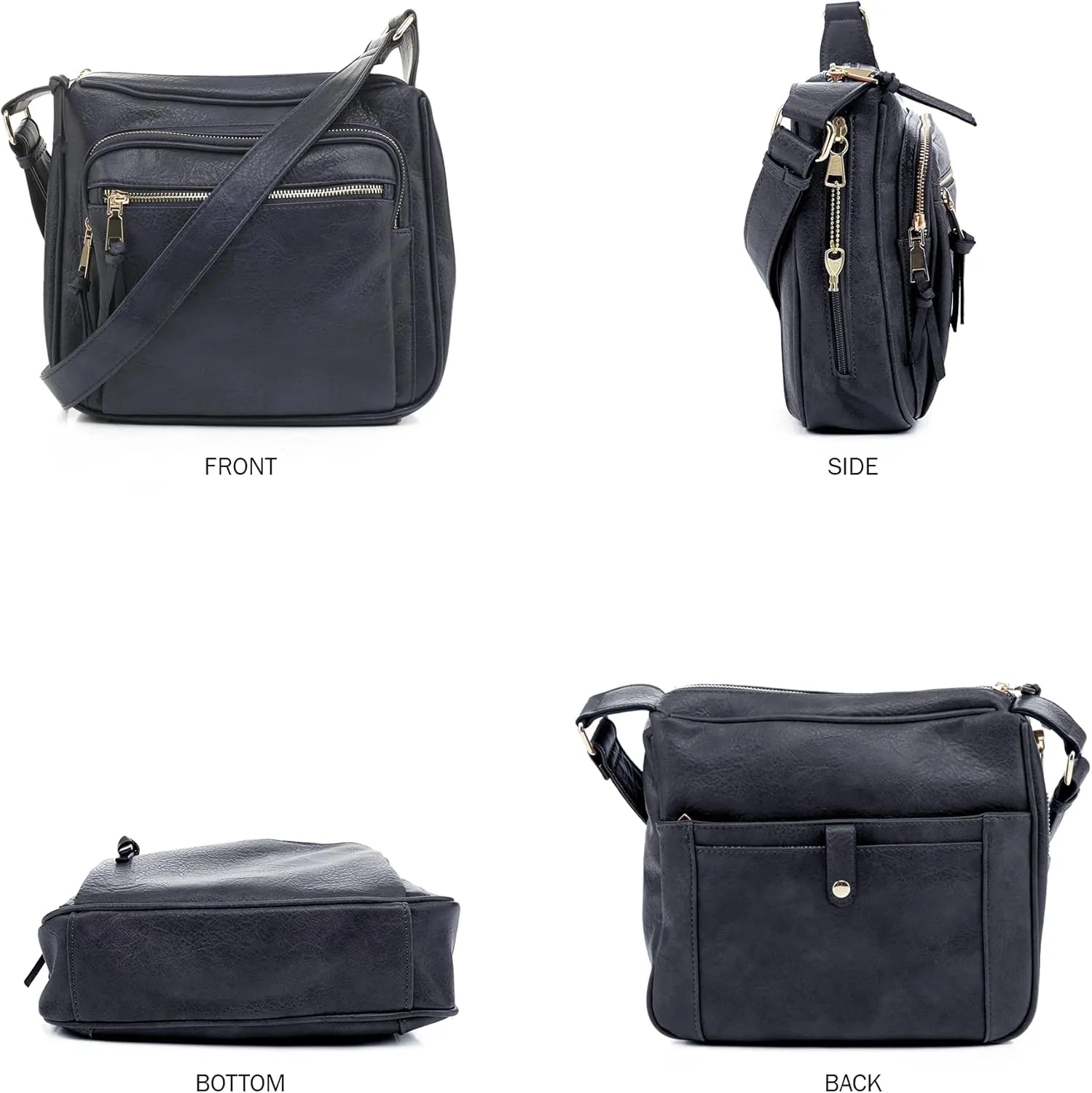 JESSIE & JAMES | Concealed Carry RFID Blocking Crossbody Purse for Women with Lock and Key
