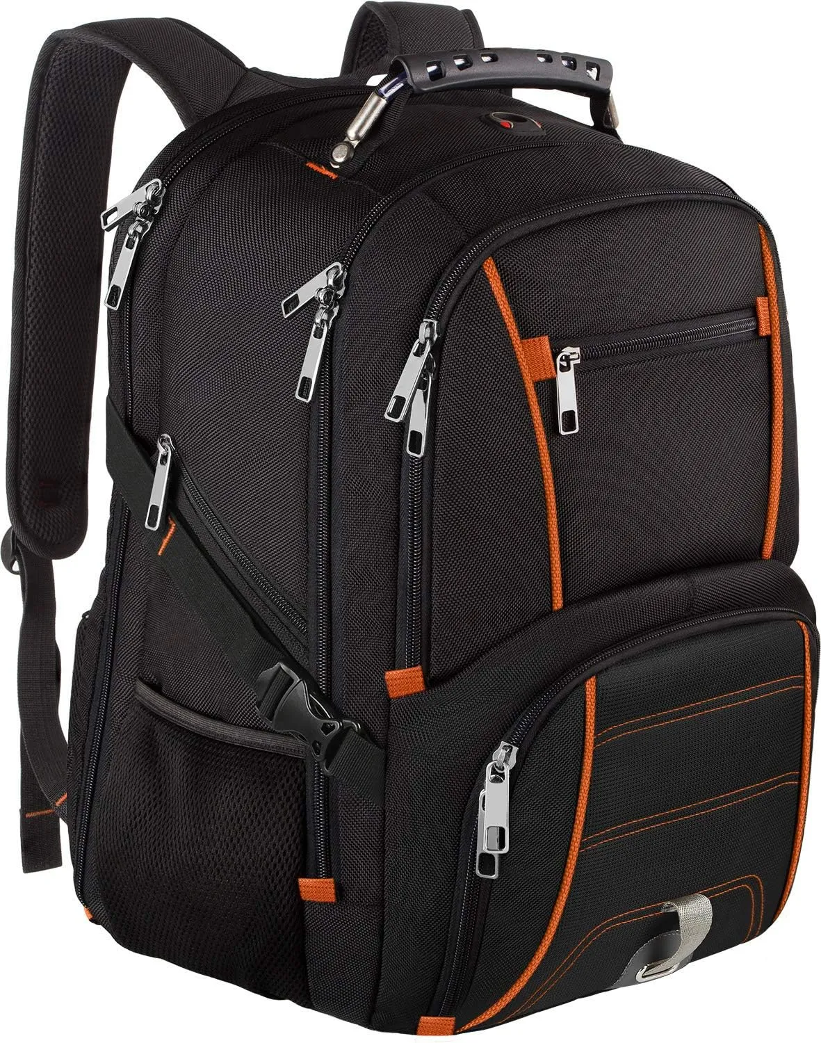 Jiefeike Travel Laptop Backpack for Men,17.3inch Traveling College Bookbag for Boys,Extra Large Capacity Backpack with USB Charger Port,TSA Friendly Flight Approved,RFID Anti-Theft,Water Resistant
