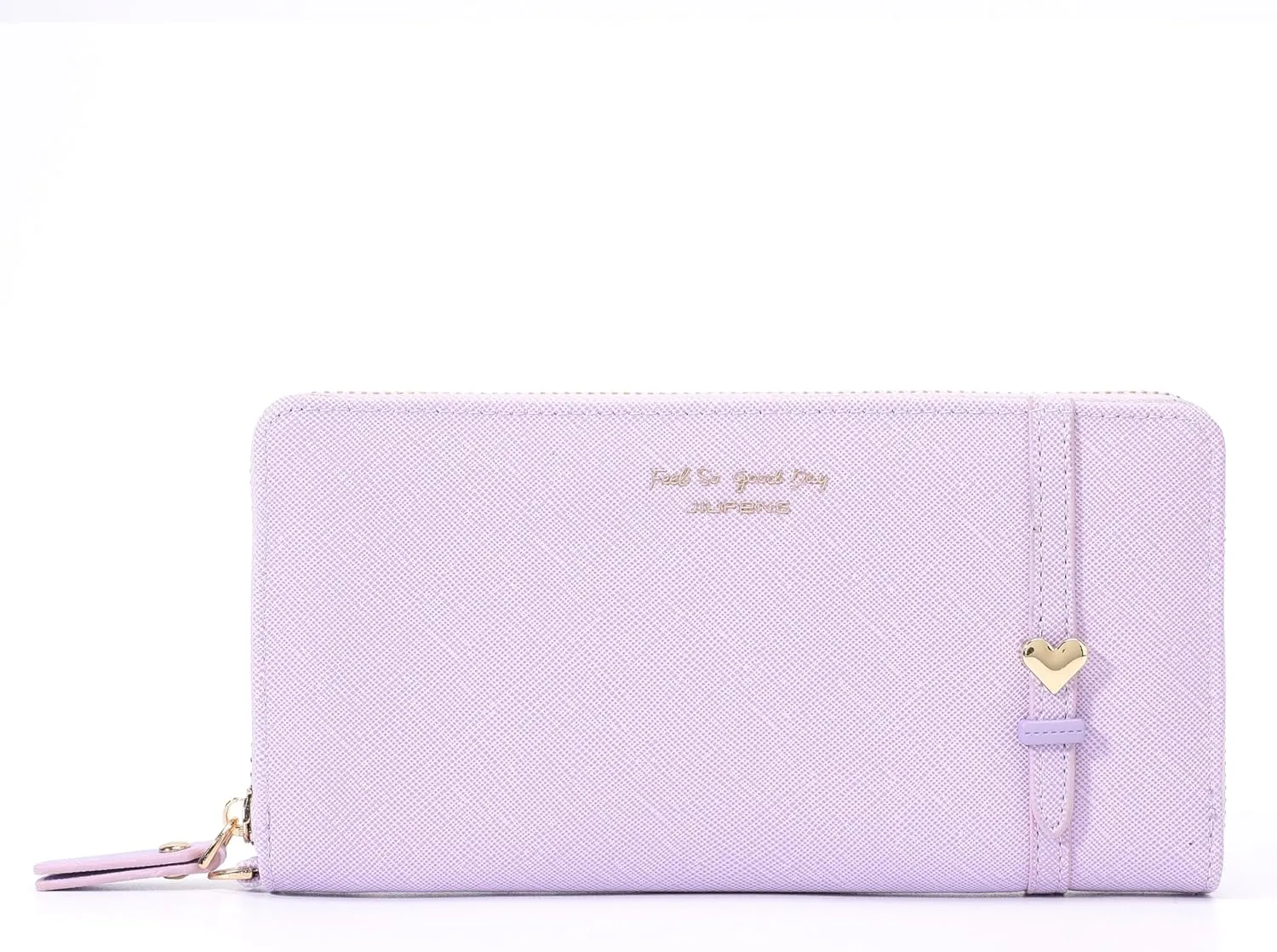 JIUFENG Women Long RFID Blocking Wallet Large Capacity Zipper Wristlet Purse Card Holder Cellphone Bag Fashion Clutches