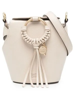 Joan Box Bag in Cement Beige