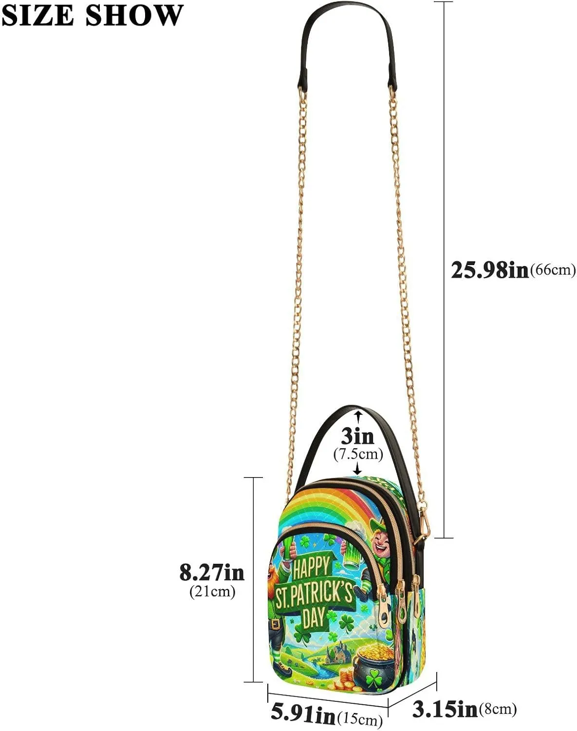 Joisal Hot Dog Cartoon Quilted Crossbody Bags for Women, Small Shoulder Purse Triple Zip Summer Handbags
