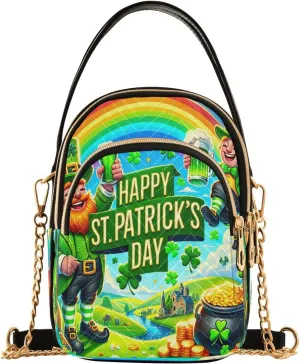 Joisal Hot Dog Cartoon Quilted Crossbody Bags for Women, Small Shoulder Purse Triple Zip Summer Handbags