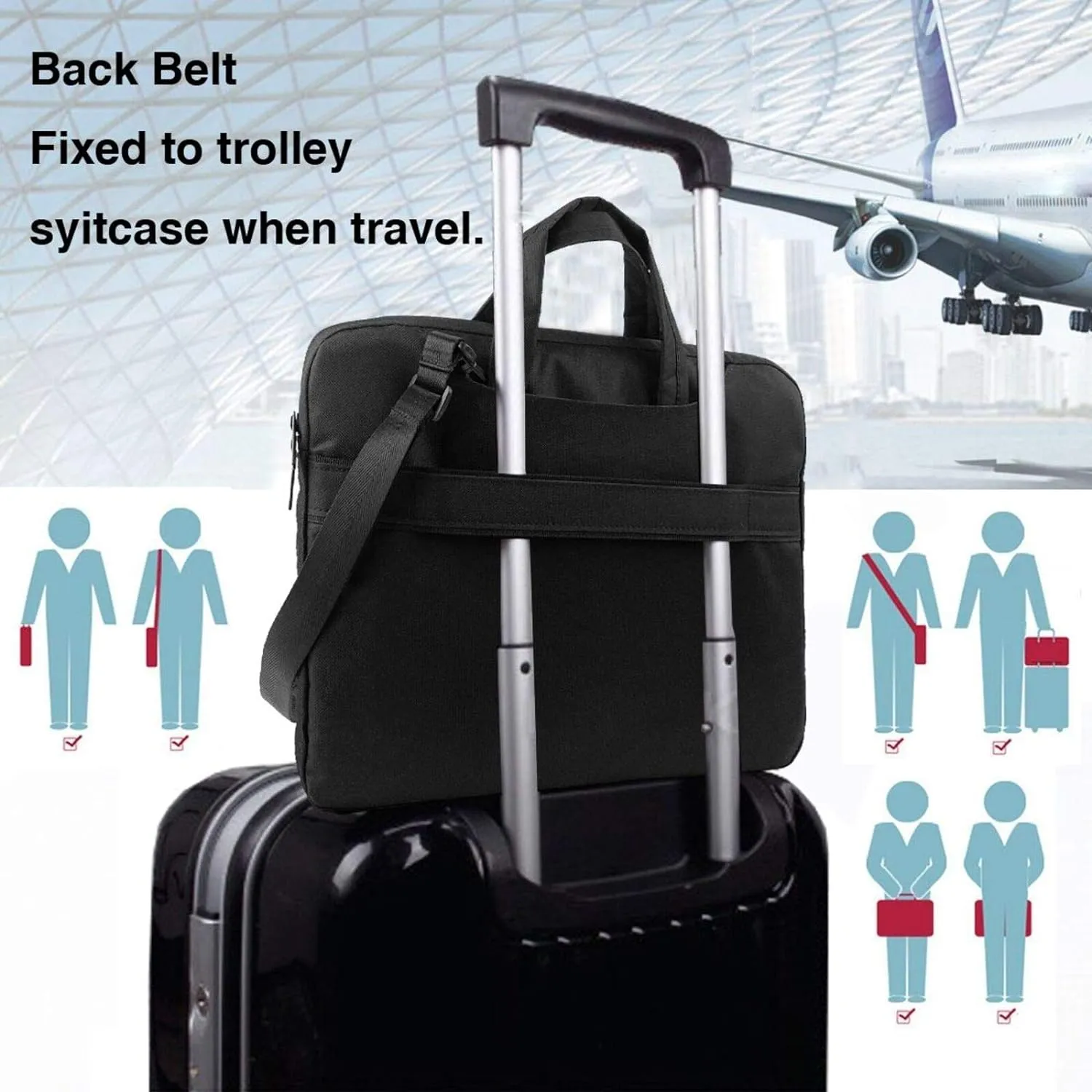 Jupiter Landscape Shockproof Portable Shoulder Laptop Bag For Daily Work Business Meetings