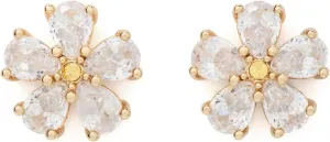 kate spade new york Bursting Blooms Studs, Clear/Gold