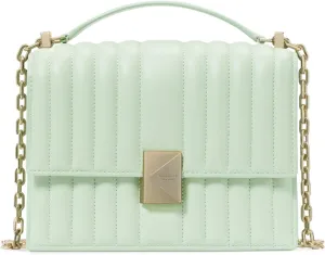 kate spade new york Deco Quilted Leather Chain Shoulder, Pistachio Ice