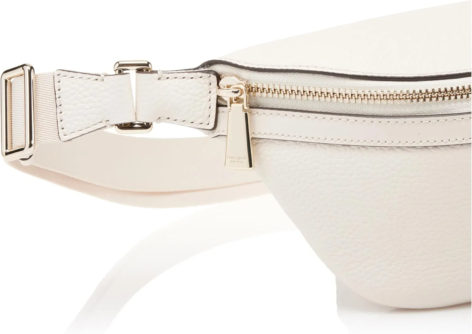 kate spade new york Hudson Pebbled Leather Belt Bag, Parchment