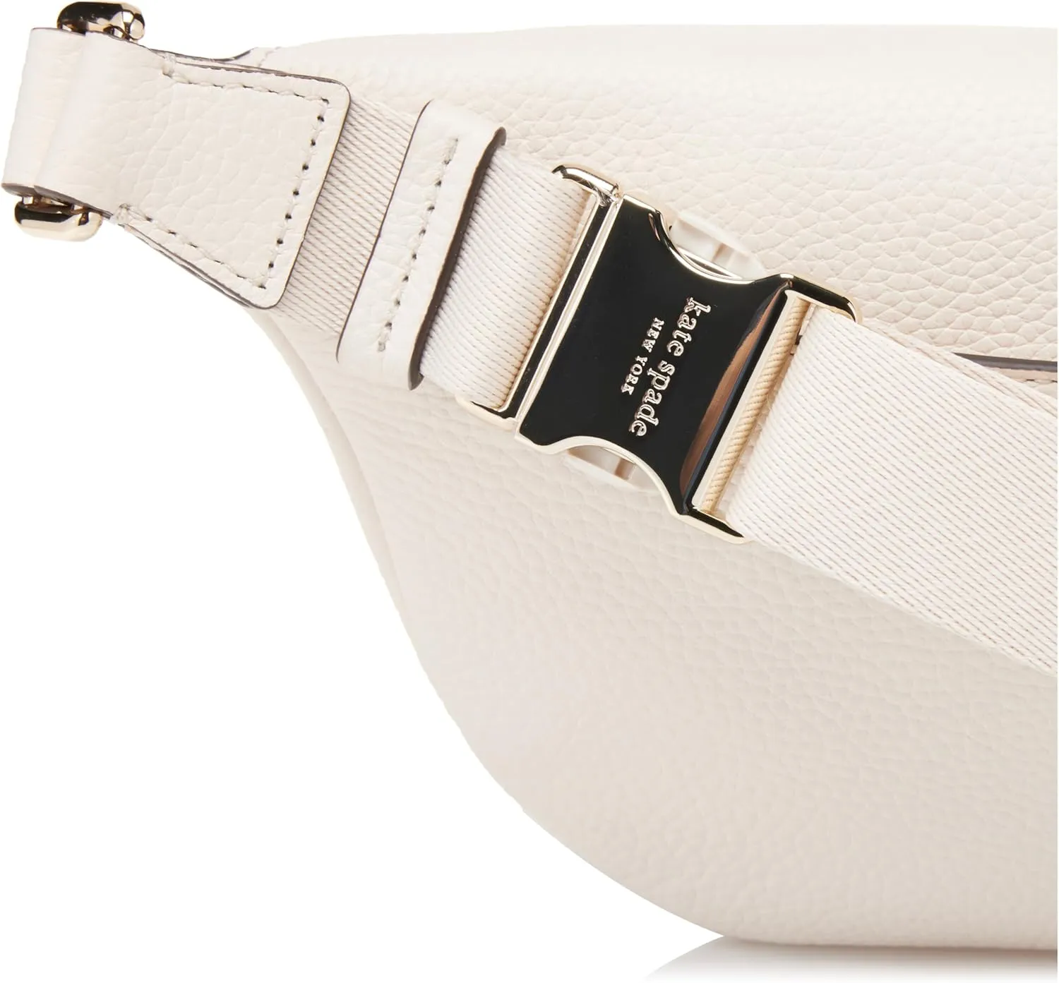 kate spade new york Hudson Pebbled Leather Belt Bag, Parchment