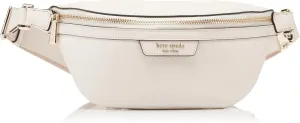 kate spade new york Hudson Pebbled Leather Belt Bag, Parchment