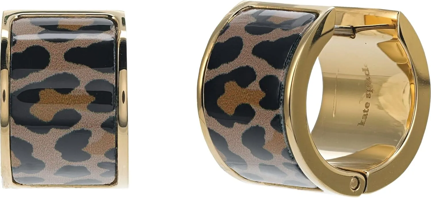 Kate Spade New York Leopard Huggie Earrings