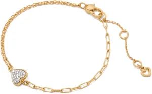 kate spade new york With All My Heart Pave Line Bracelet, Clear/Two Tone