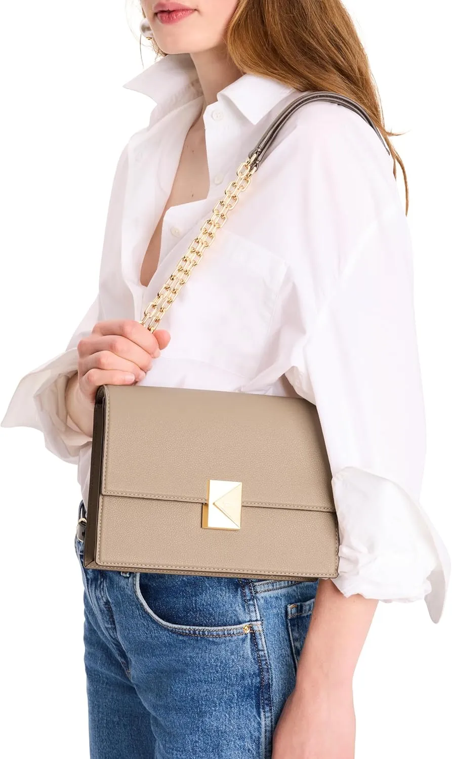 kate spade new york Women's Deco Pebbled Leather Chain Shoulder