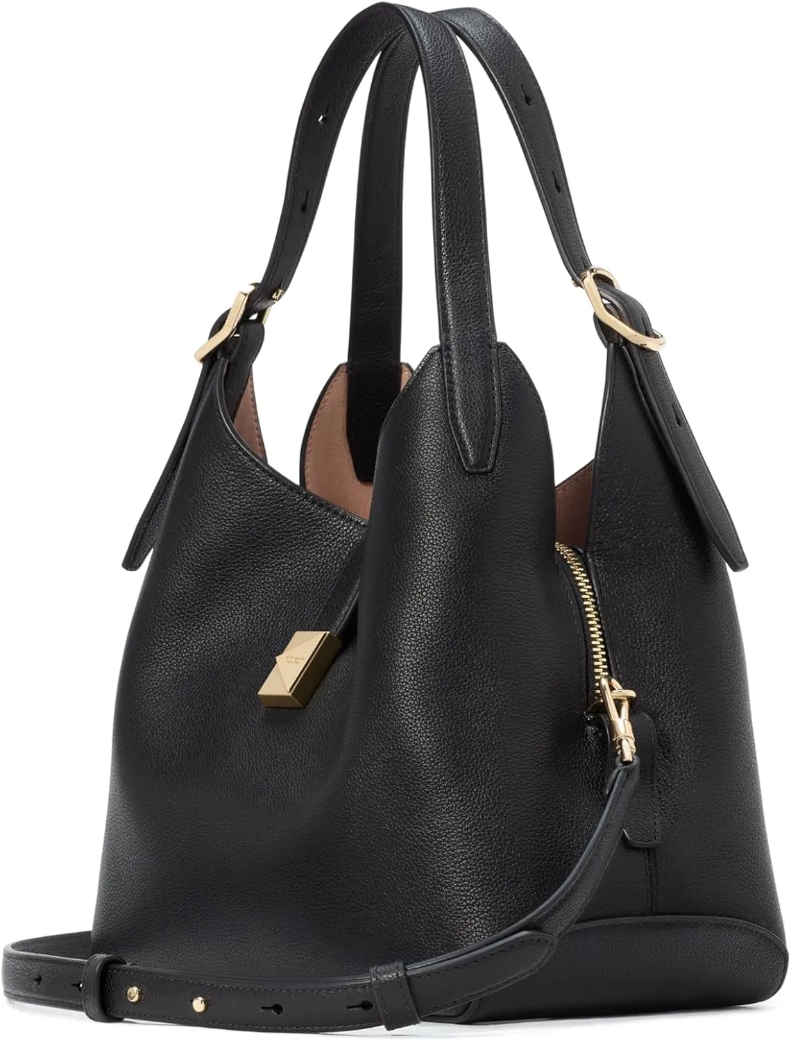 kate spade new york Women's Deco Pebbled Leather Medium Crossbody Tote