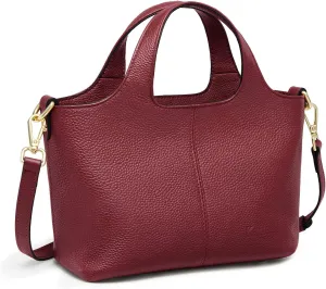 Kattee Leather Crossbody Bags for Women Cross Body Purses,Small Shoulder Tote Bag, Women's Satchel Handbags with Top Handle