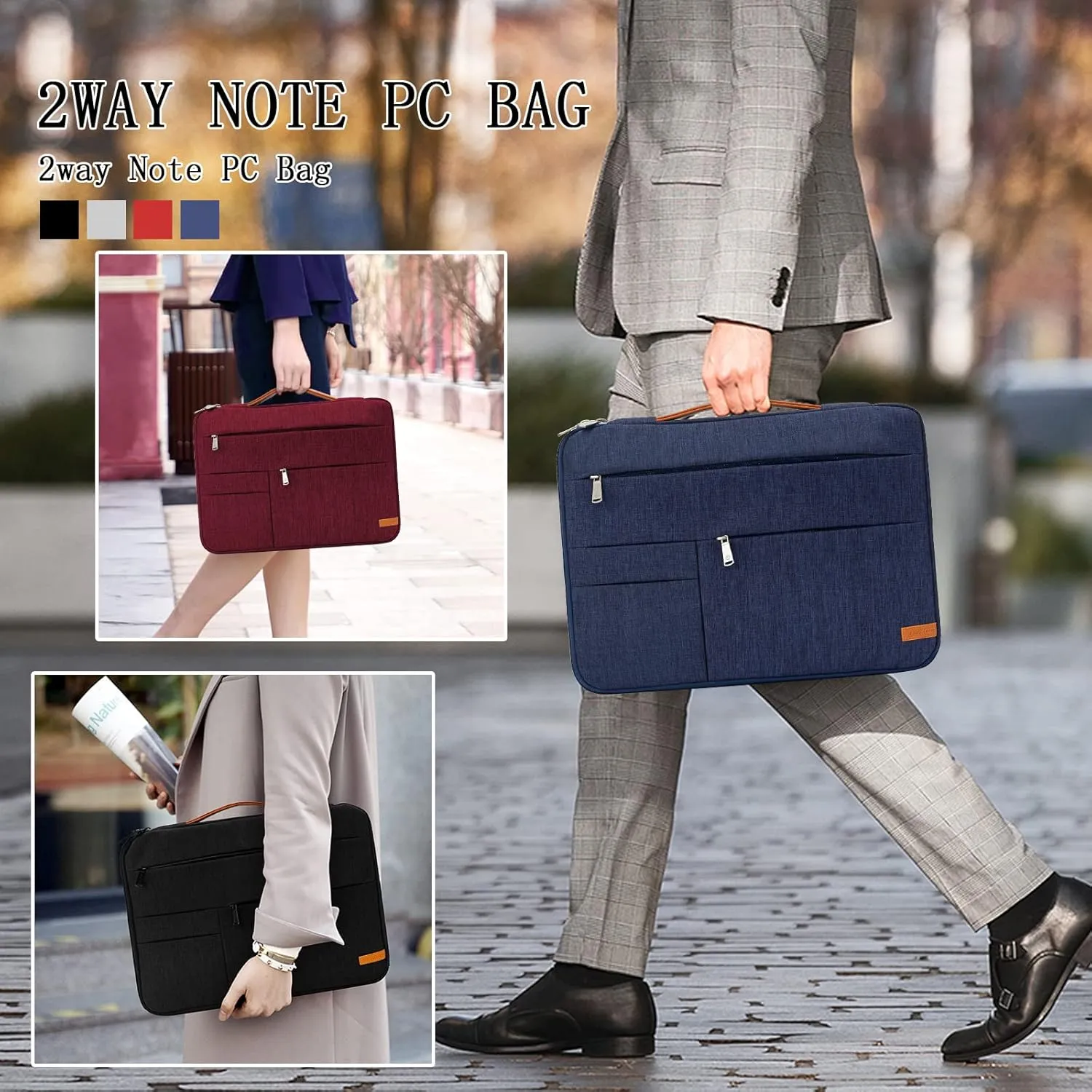 KINGSLONG 13.3 inch Laptop Sleeve Bag, Slim Shockproof Handbag, Computer Carrying Case Cover Compatible with MacBook Air/Pro Acer Asus Dell HP, Grey