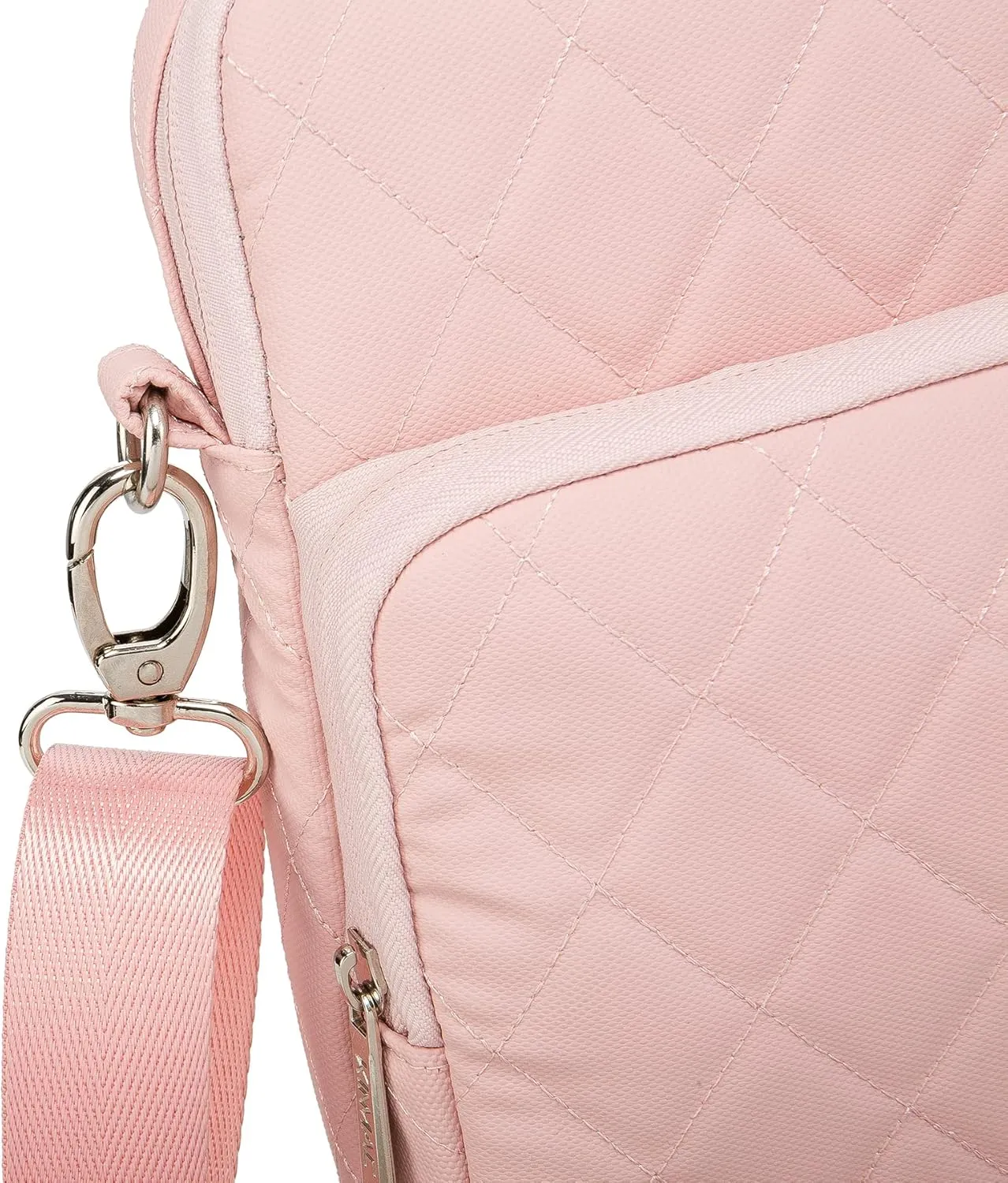 Kinmac 360 Degree Laptop Bag Full Cushioned Laptop Shoulder Bag For MacBook Air Pro 13 inch MacBook 14 inch and 13 inch-14 inch Laptop (Pink)